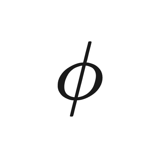 Greek Phi Symbol (ϕ)