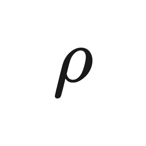 Greek Small Letter Rho (ρ)