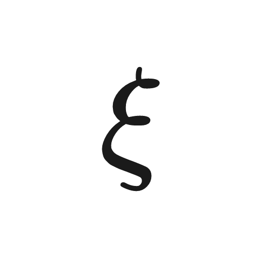 Greek Small Letter Xi (ξ)